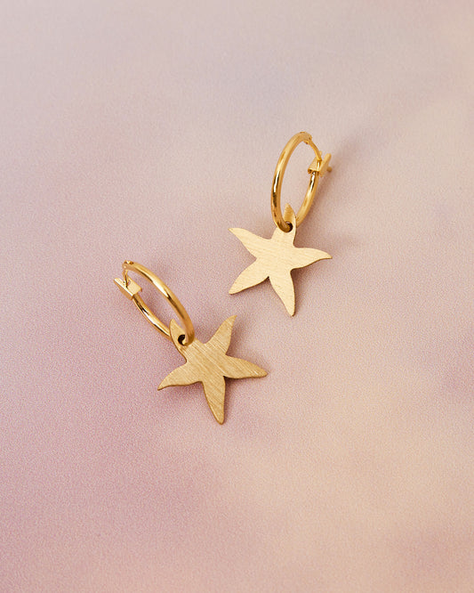 handcrafted starfish earrings