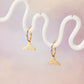 gold whale tail earrings