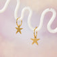 unique gold starfish earrings