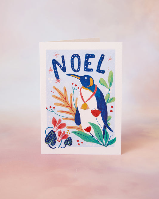 Noel Penguin Christmas Card