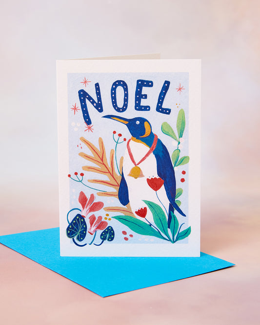 Noel Penguin Christmas Card