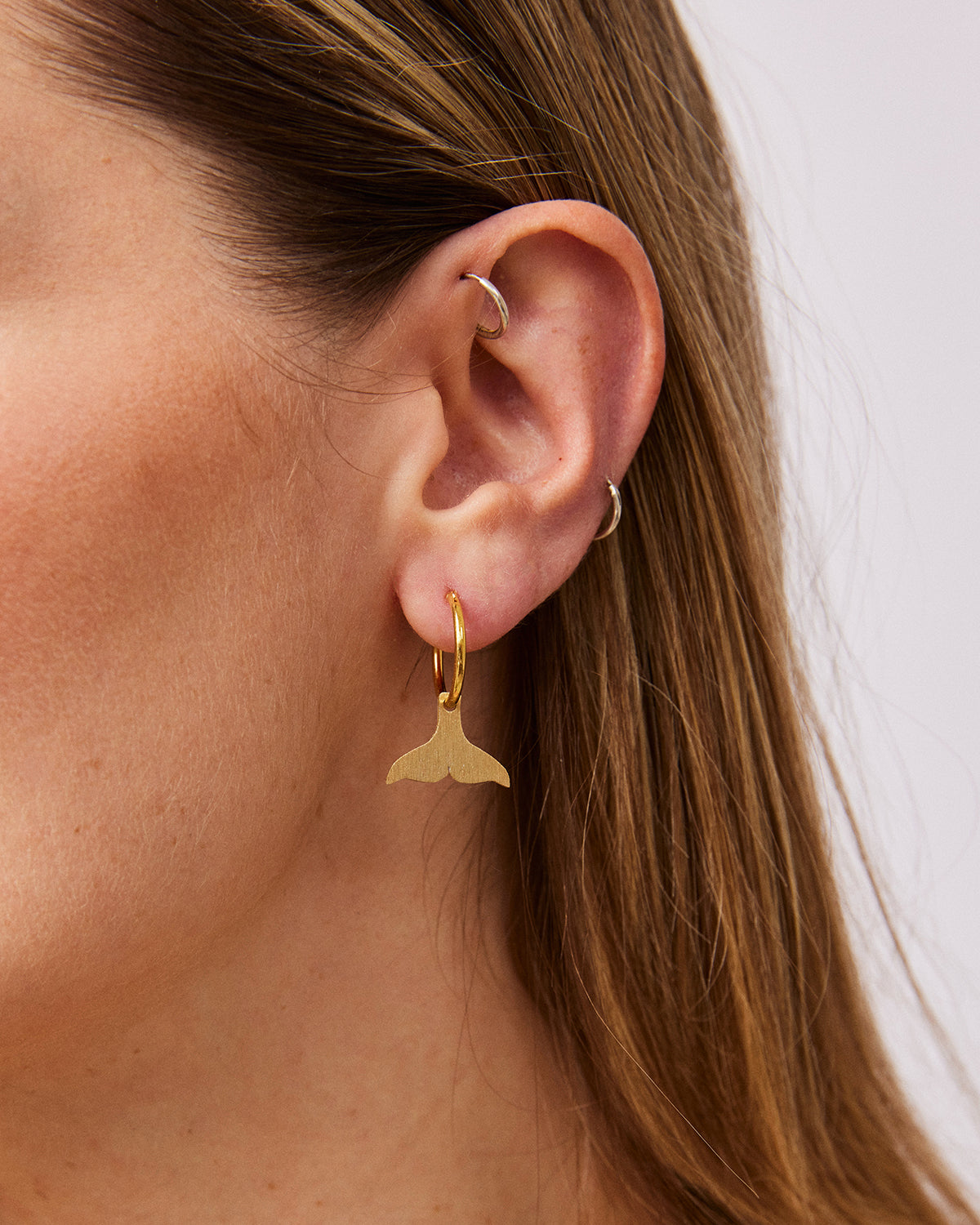 whale tail earrings designed in the uk