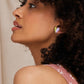 Half & Heart Stud Earrings - More colours available - JulyMoon Jewellery