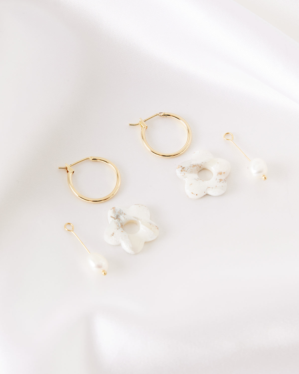 white earrings for bridesmaids