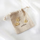 Brass Flower Earrings & Necklace Gift Set - JulyMoon Jewellery