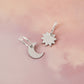 Matching Stainless Steel Sun Moon Earrings & Necklace Gift Set